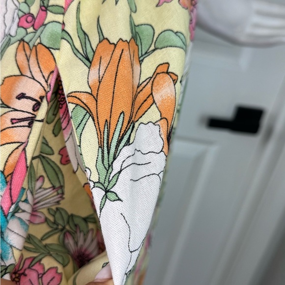 Charles Henry Floral Halter Linen Blend Midi Dress Size XS. A21 - Picture 11 of 16